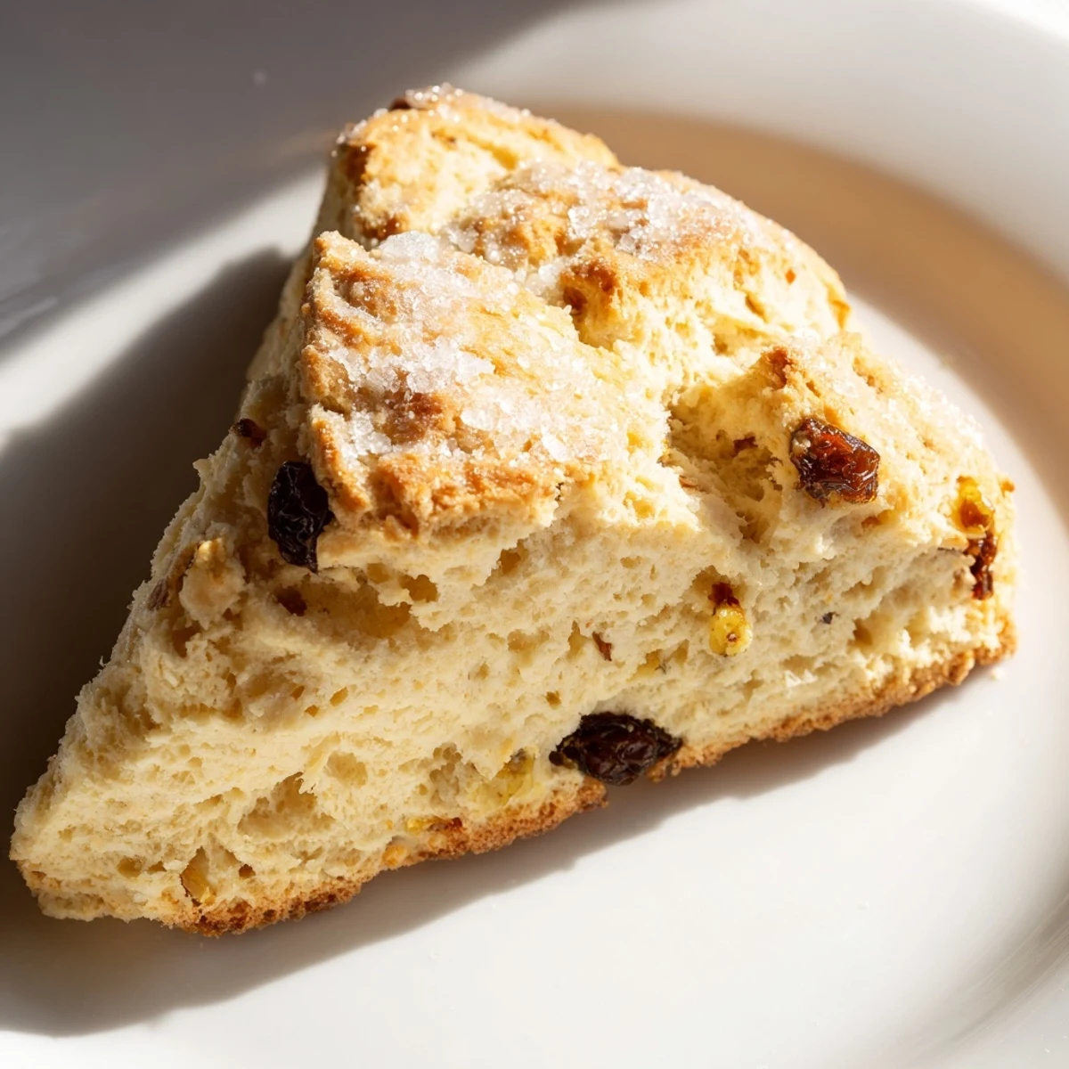 Freshly baked Irish Soda Bread Scones with Currants cooling on a wire rack, with a jar of jam and a knife for serving.  