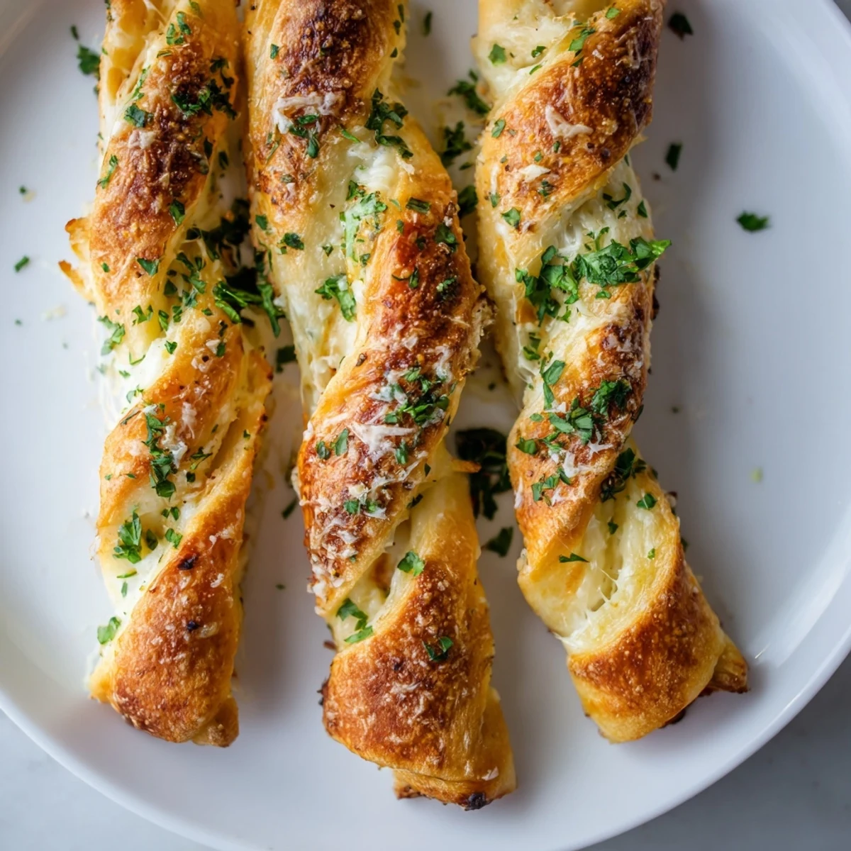 Golden Crispy Air Fryer Pizza Cheese Bread Twists on a rustic board, ready for game day snacking.