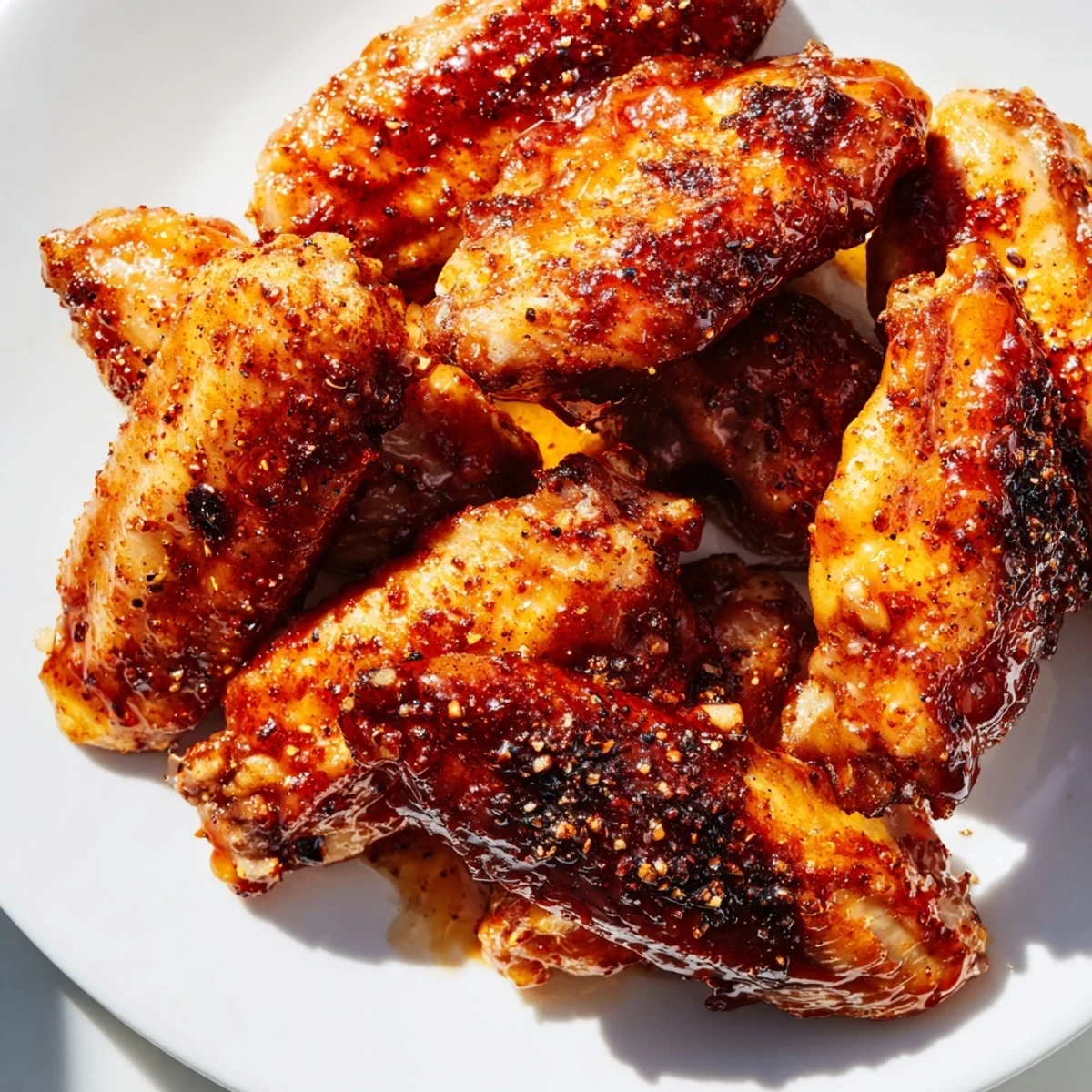Smoky hot honey chicken wings tossed in buttery honey sauce perfect for game day gathering