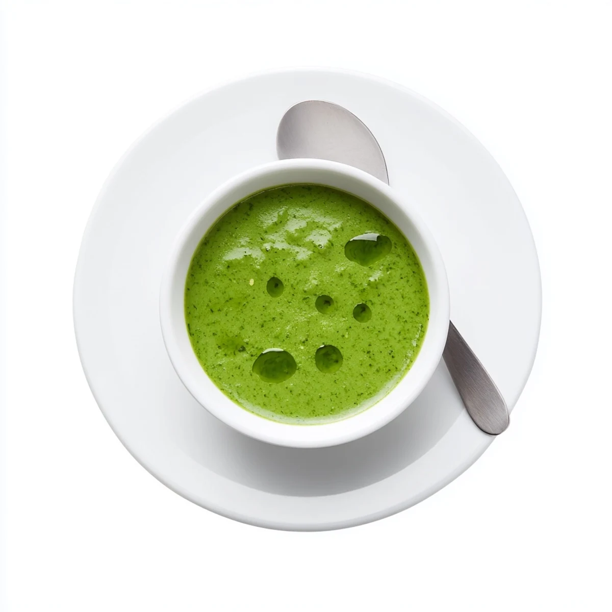 Bright green Thai cilantro sauce drizzled over grilled chicken with fresh lime wedge garnish