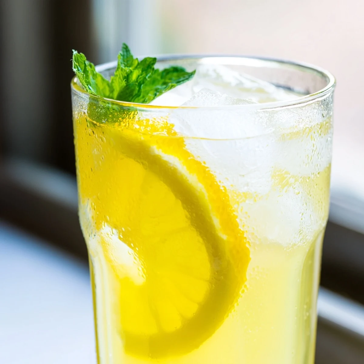 Refreshing lemonade recipe poured into tall glasses garnished with fresh mint leaves and lemon wedges for summer gatherings