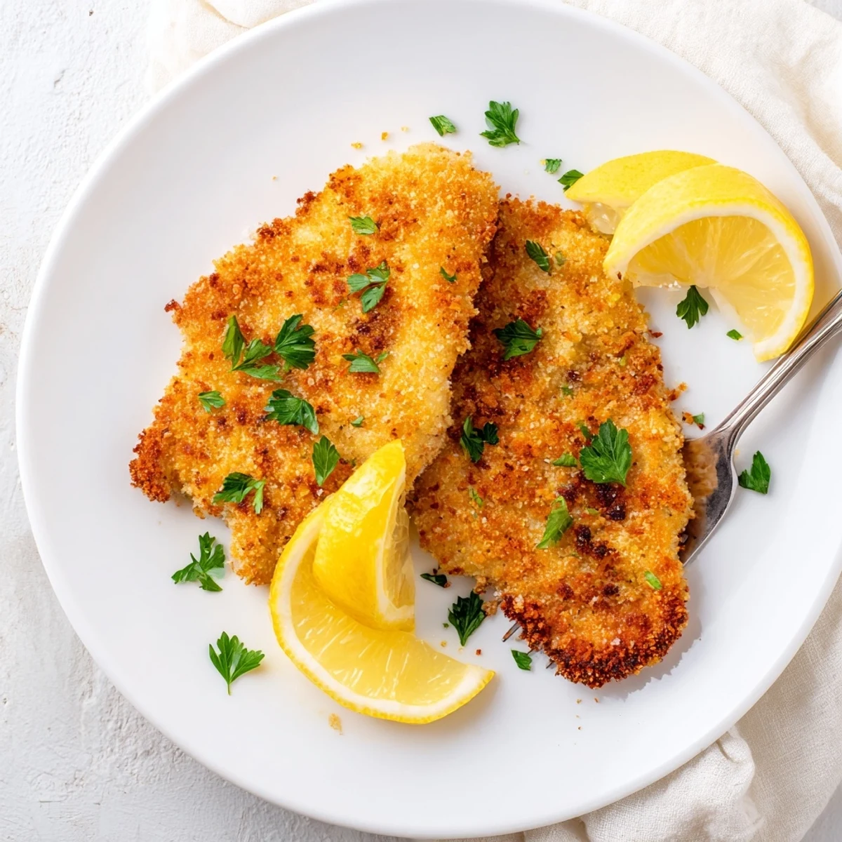 Crispy fried lemon chicken pieces resting on wire rack with golden brown textured exterior visible