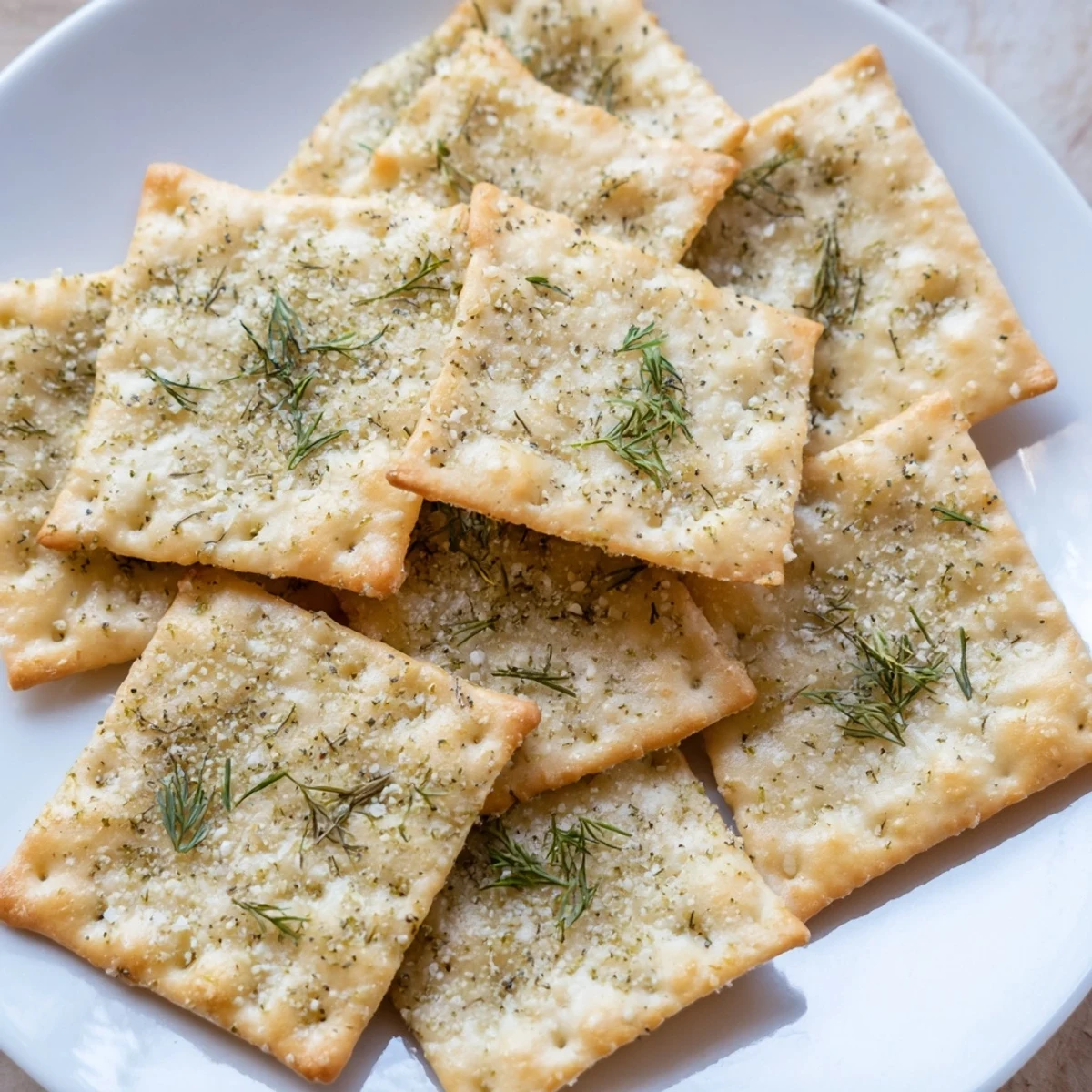 Served with creamy dip and fresh dill, Dill Pickle Saltines Recipe